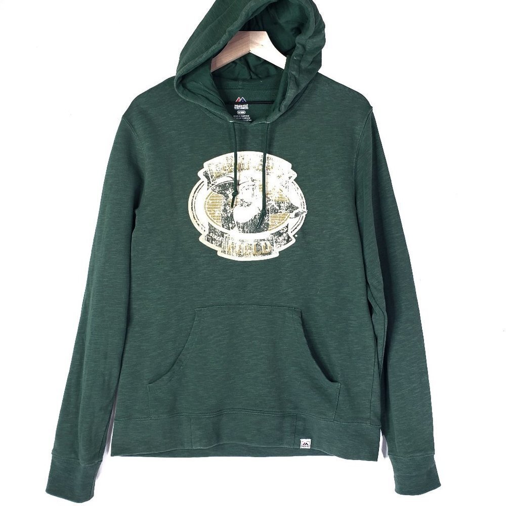 Majestic Lambeau Field Hoodie Sweatshirt M Green Bay Packers